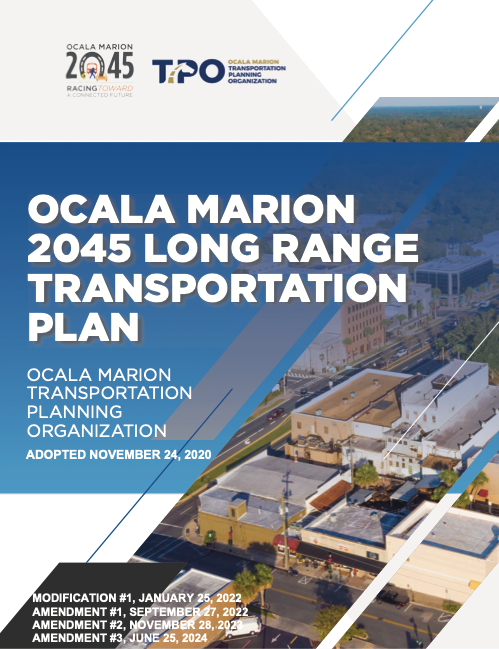 Cover of the Ocala Marion TPO 2045 Long Range Transportation Plan
