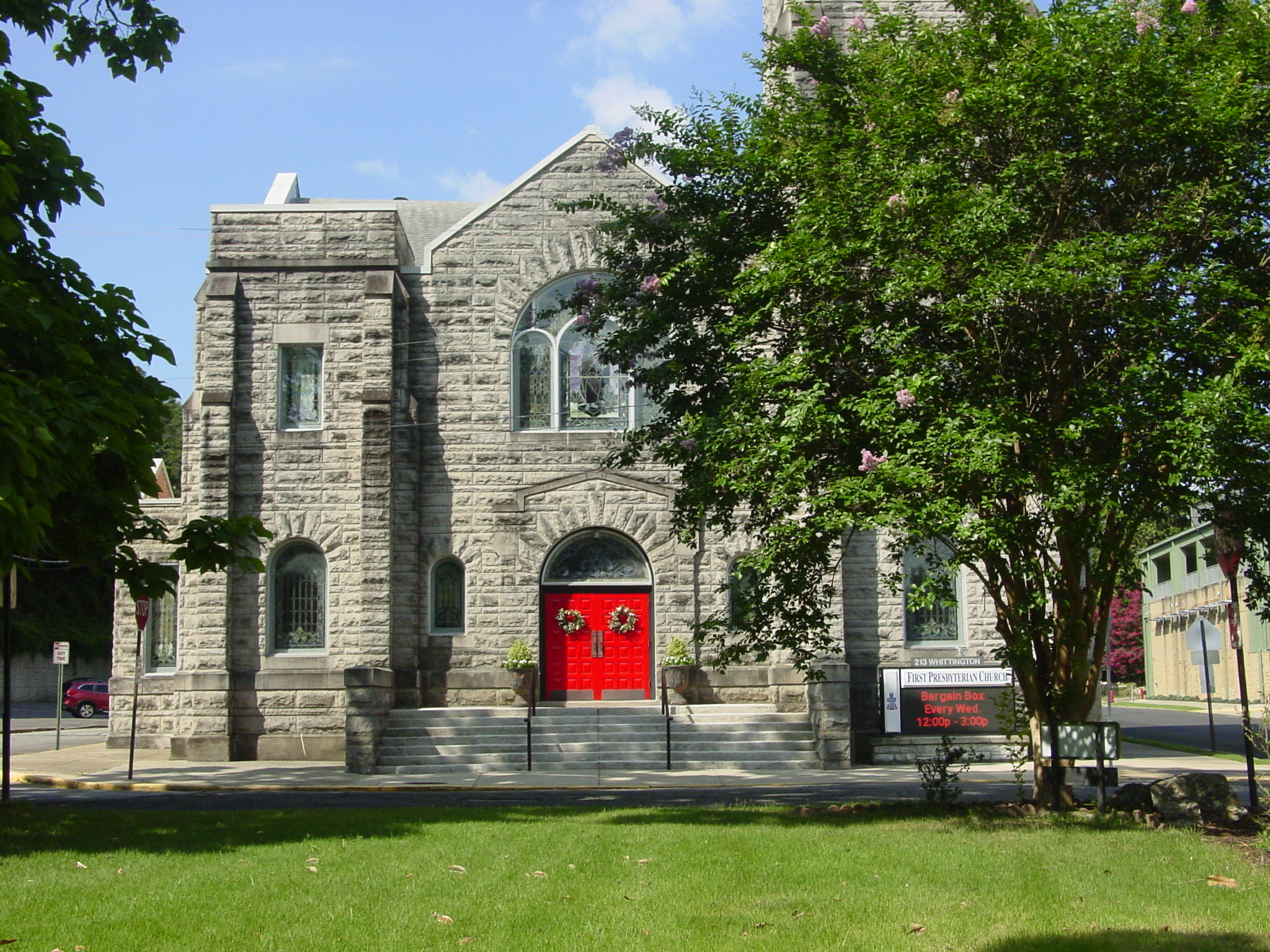 Hot Springs church photographed for the church map fieldwork